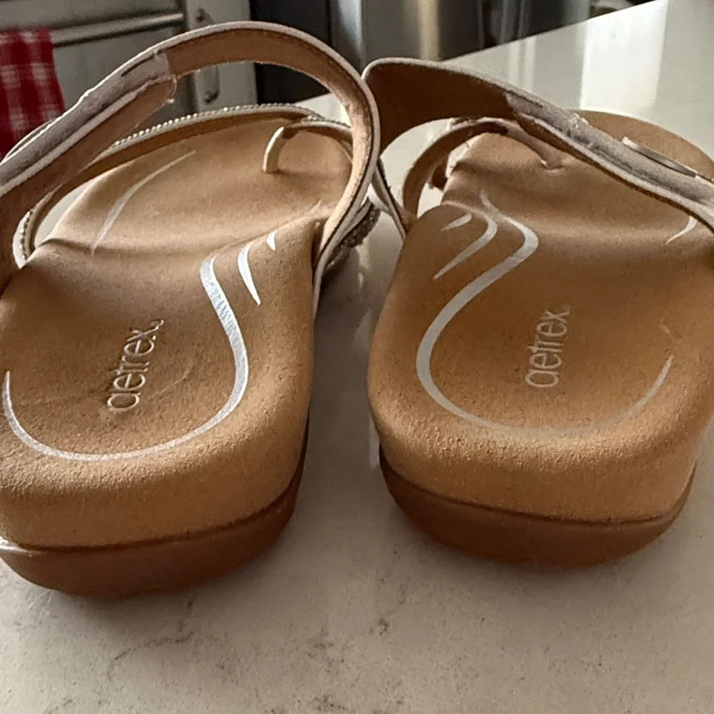Aetrex Women's Izzy Adjustable Slide Sandals Size 8.5 - Picture 5 of 6